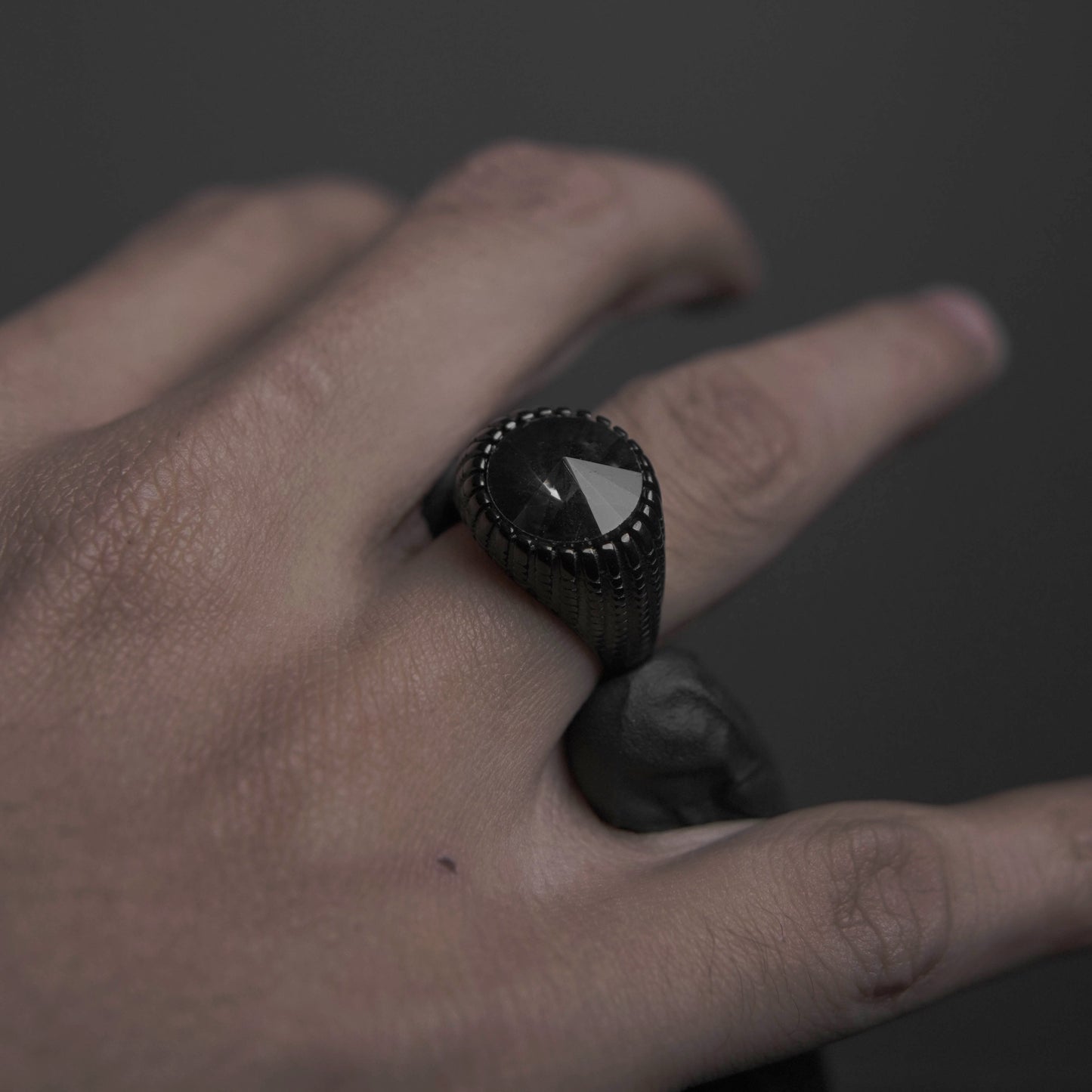 Dark Diamond Ring