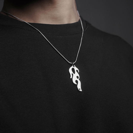 Flame Pendant (with Lightweight Chain)